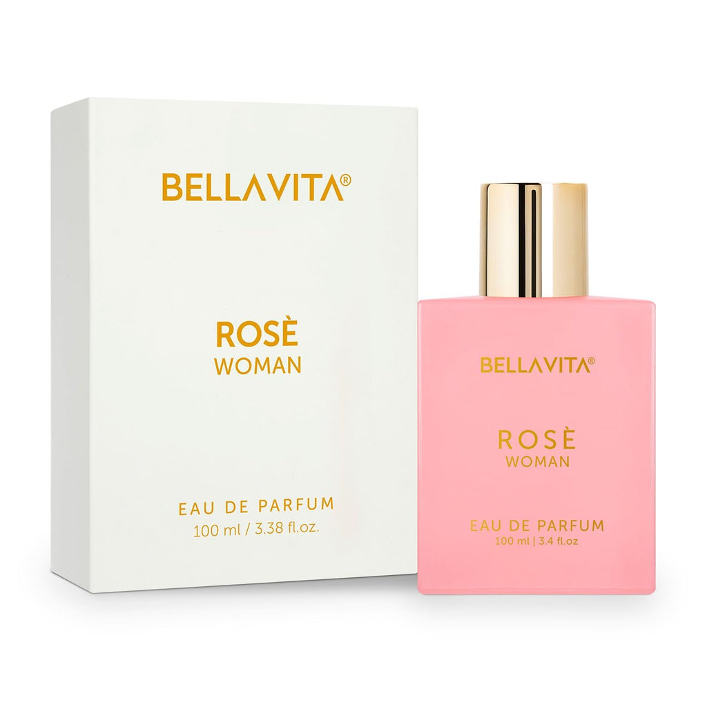 Bellavita ROSE Eau de Parfum – Fresh Floral Women's Fragrance, 100ml