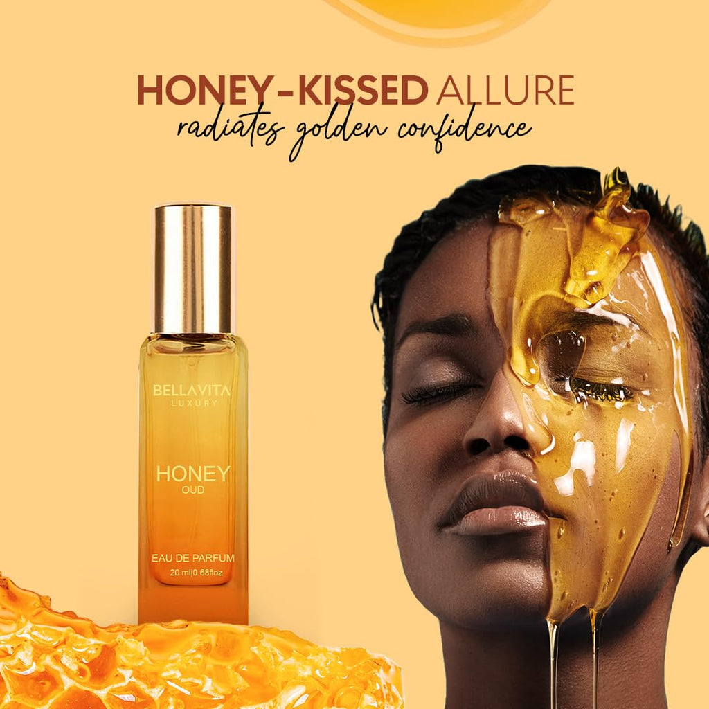 Bellavita Honey Oud Eau de Parfum – Unisex Travel Size, 20ml