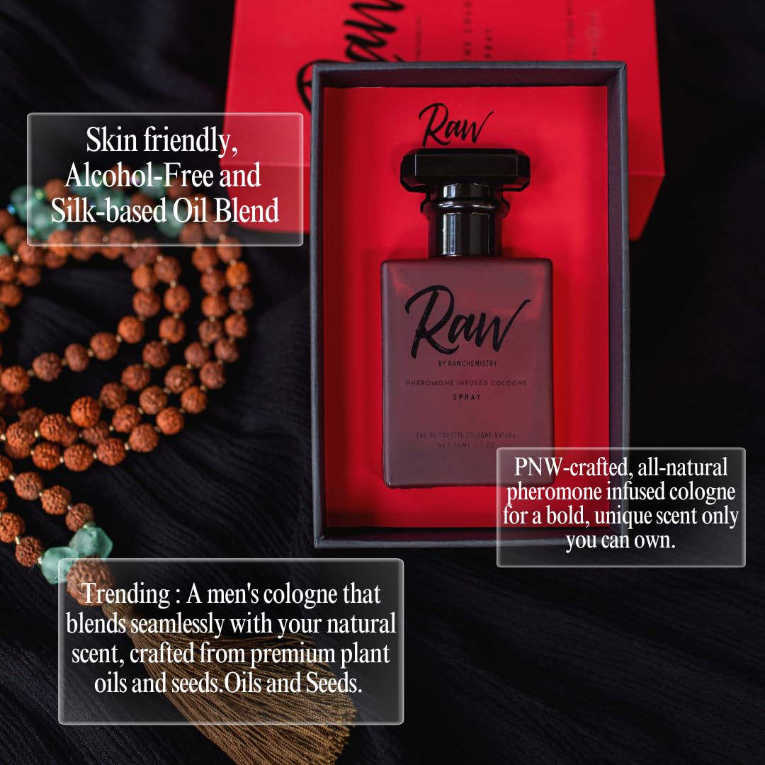 RawChemistry Pheromone Cologne for Men – Long-Lasting Spray