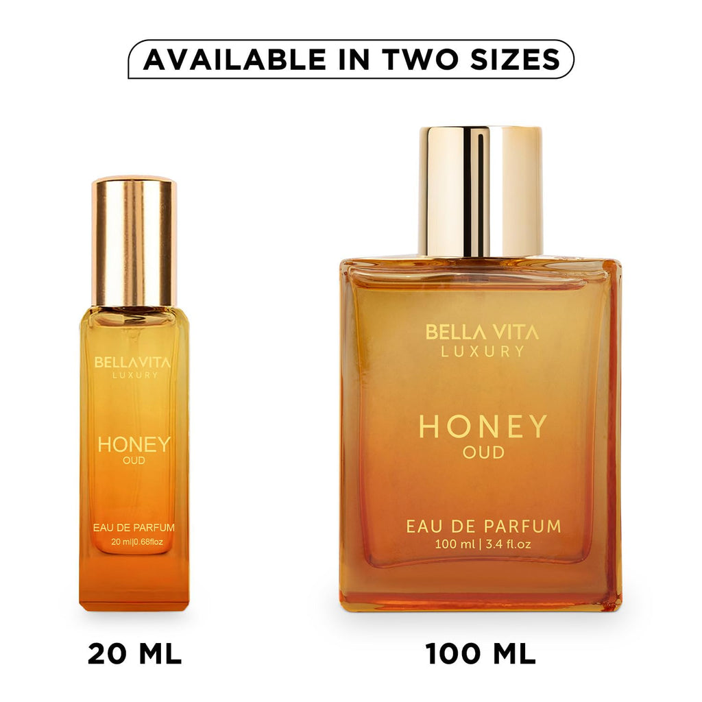 Bellavita Honey Oud Eau de Parfum – Unisex Travel Size, 20ml