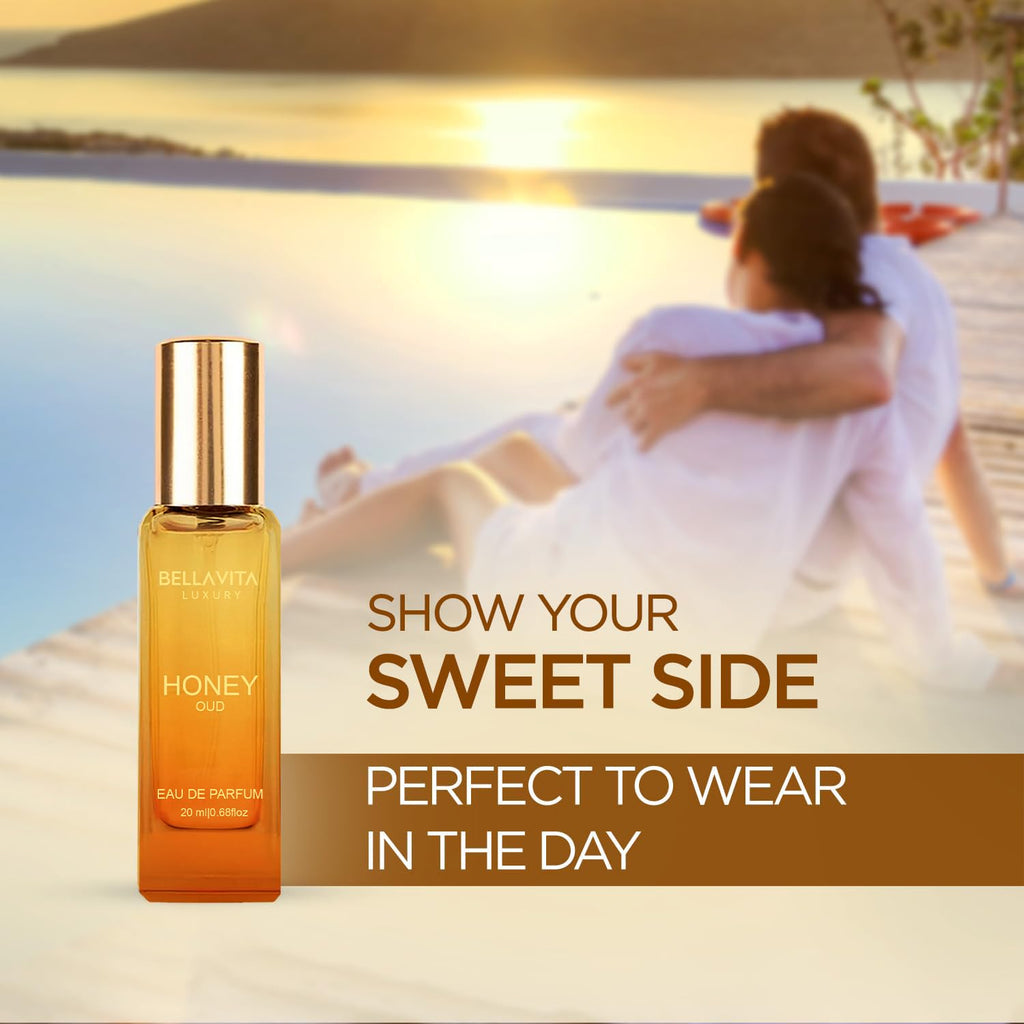 Bellavita Honey Oud Eau de Parfum – Unisex Travel Size, 20ml