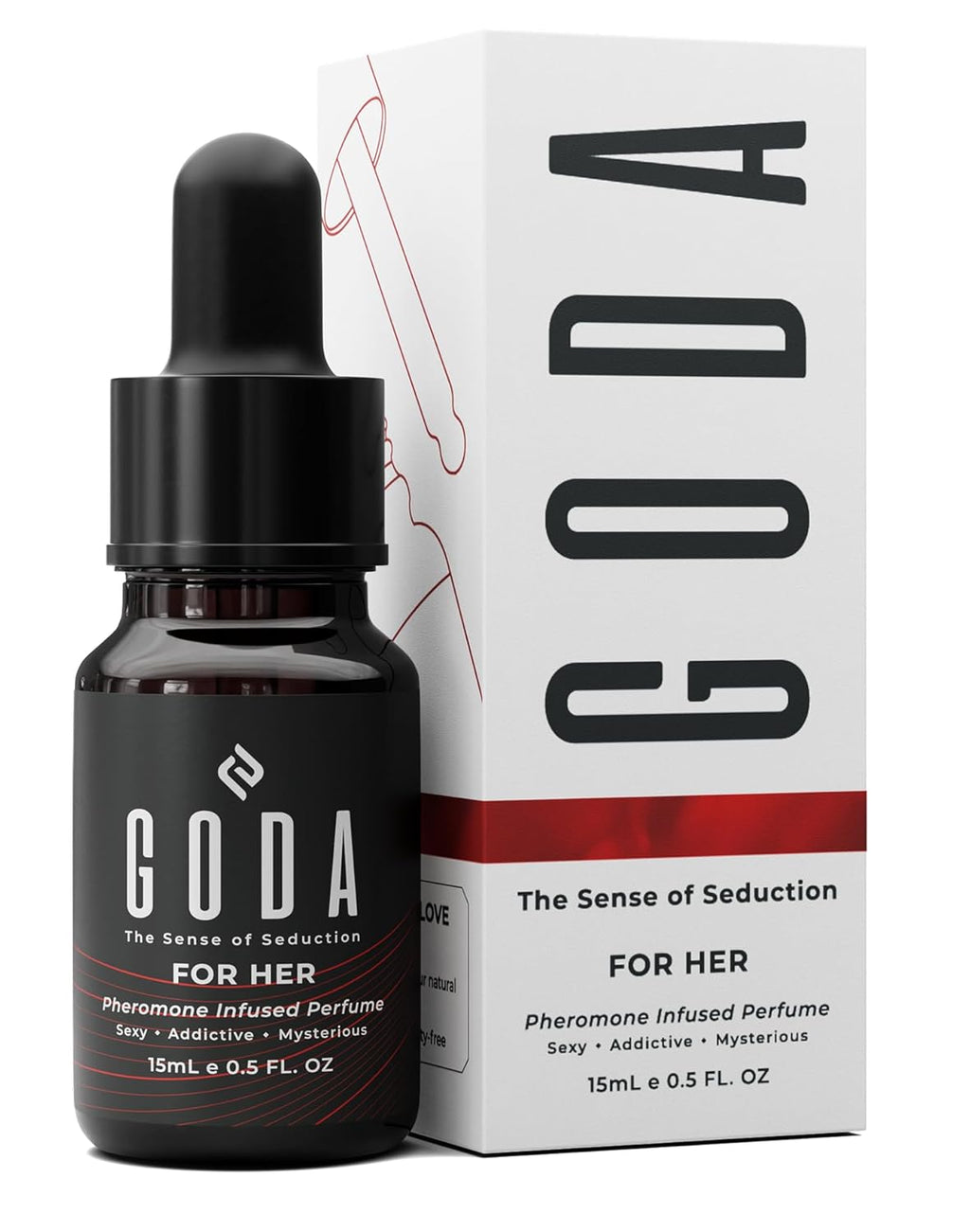 GODA Pheromone Perfume for Women – Jasmine & Rose, 15ml