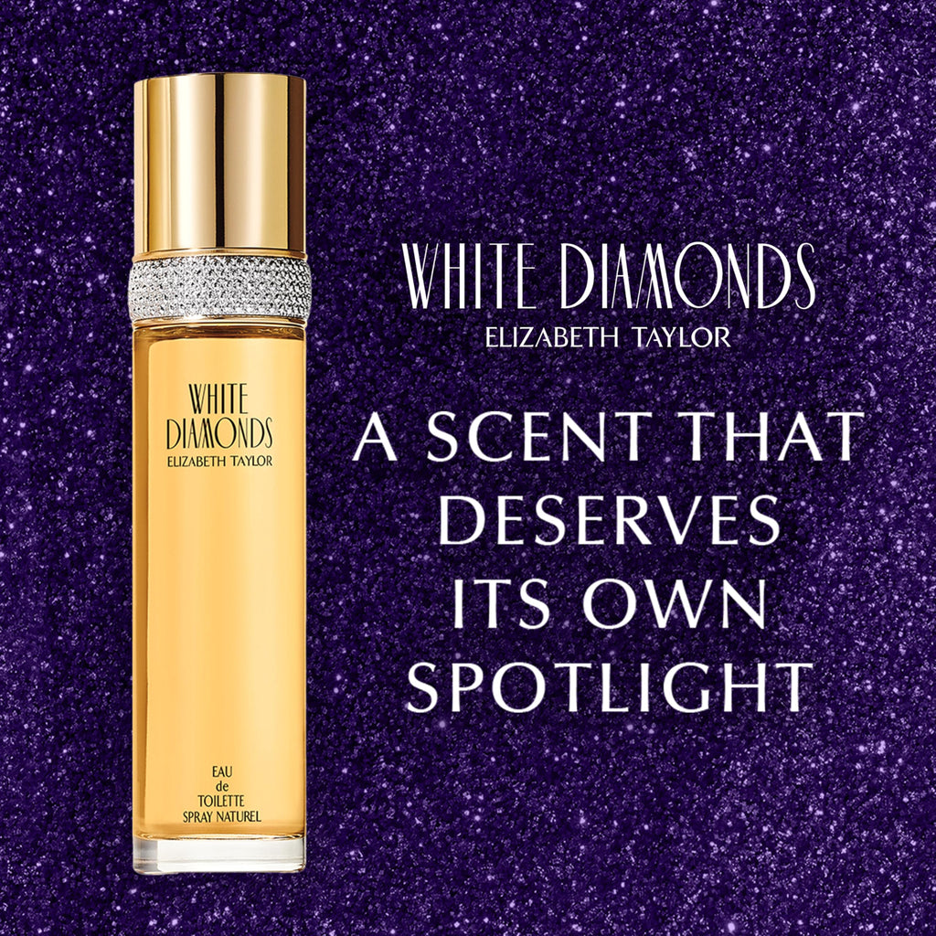 Elizabeth Taylor White Diamonds – Floral Women's Eau de Toilette, 3.3 fl oz