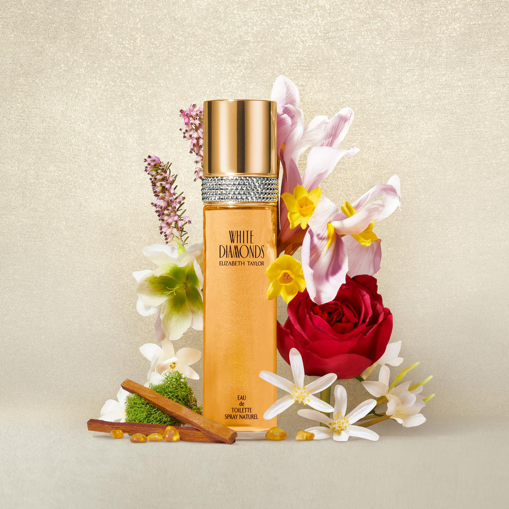Elizabeth Taylor White Diamonds – Floral Women's Eau de Toilette, 3.3 fl oz