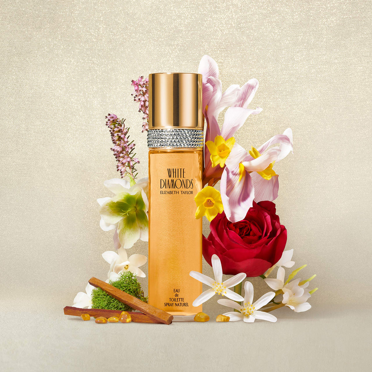 Elizabeth Taylor White Diamonds – Floral Women's Eau de Toilette, 3.3 fl oz