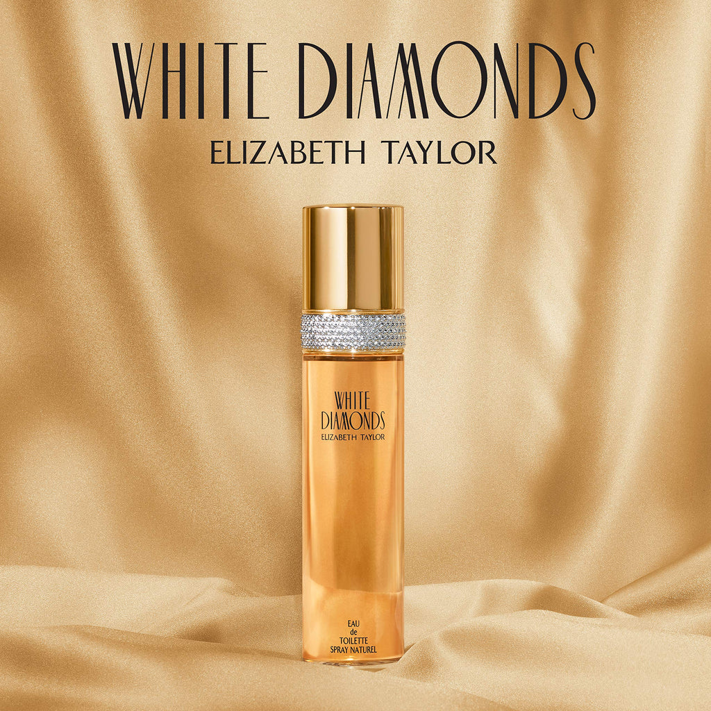 Elizabeth Taylor White Diamonds – Floral Women's Eau de Toilette, 3.3 fl oz