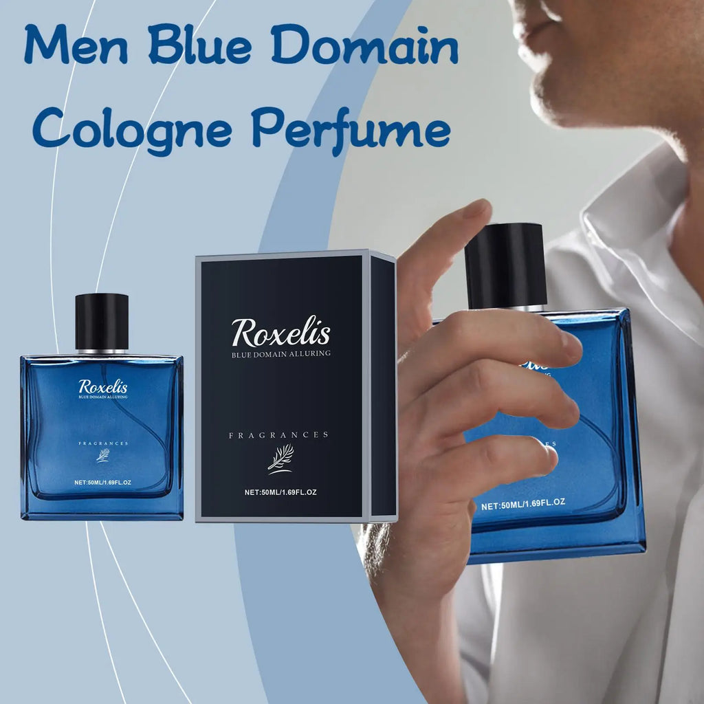 Roxelis Blue Domain Cologne – 50ml Pheromone-Infused Men's Fragrance