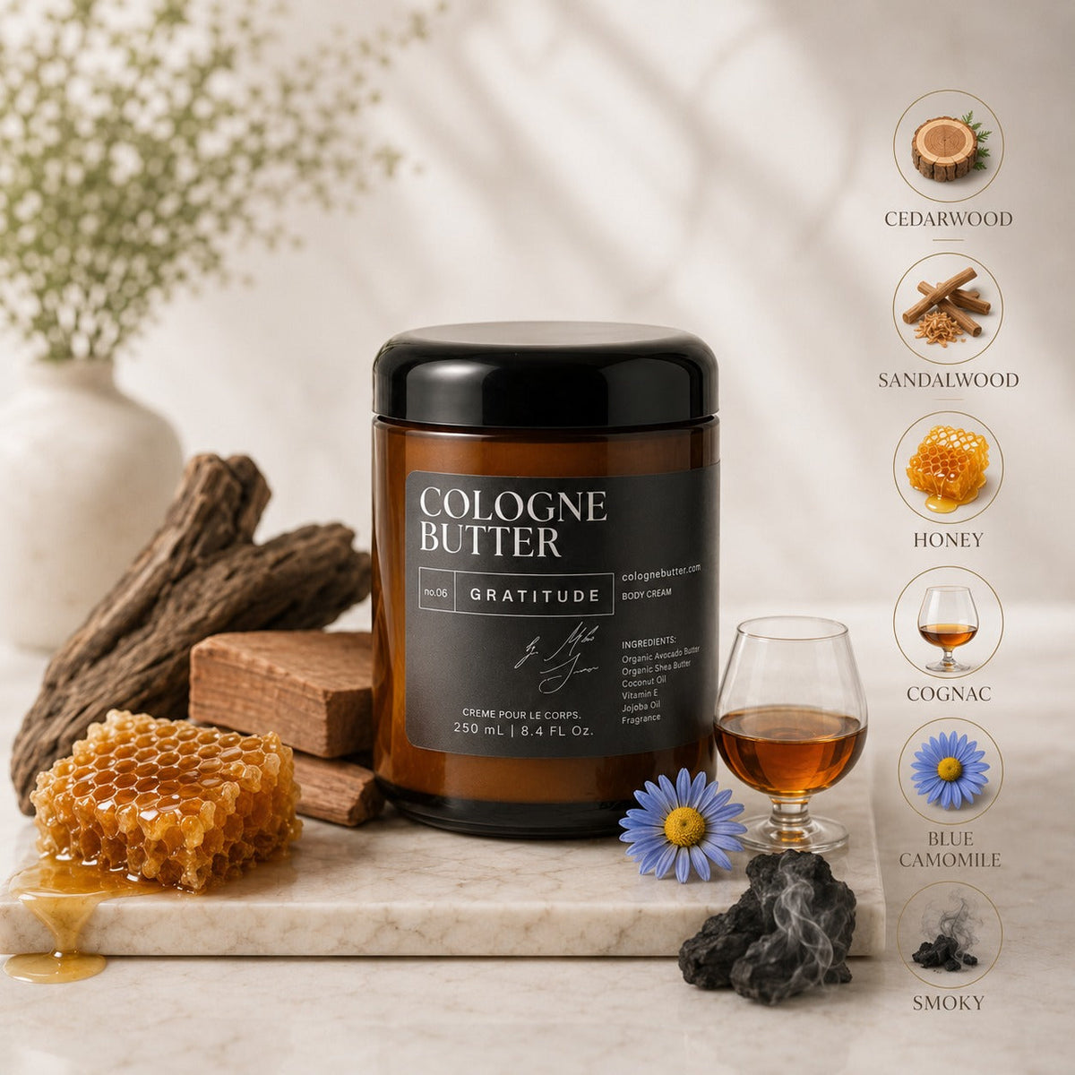 Cologne Butter – Scented Moisturizing Skin Butter for Men (8 Signature Scents)